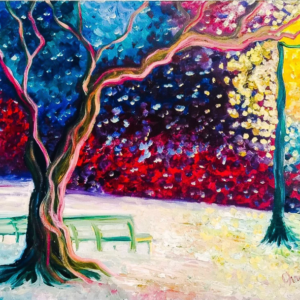 Snowy Evening In The Park